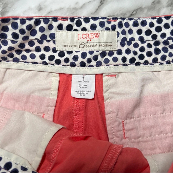 J. Crew Chino Broken-In Shorts, sz 0 - Picture 2 of 4